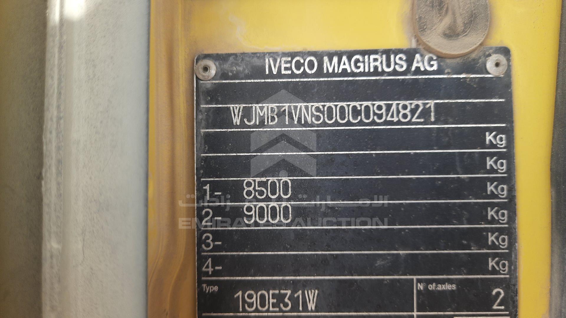 0 IVECO --- VIN: WJMB1VNS00C094821