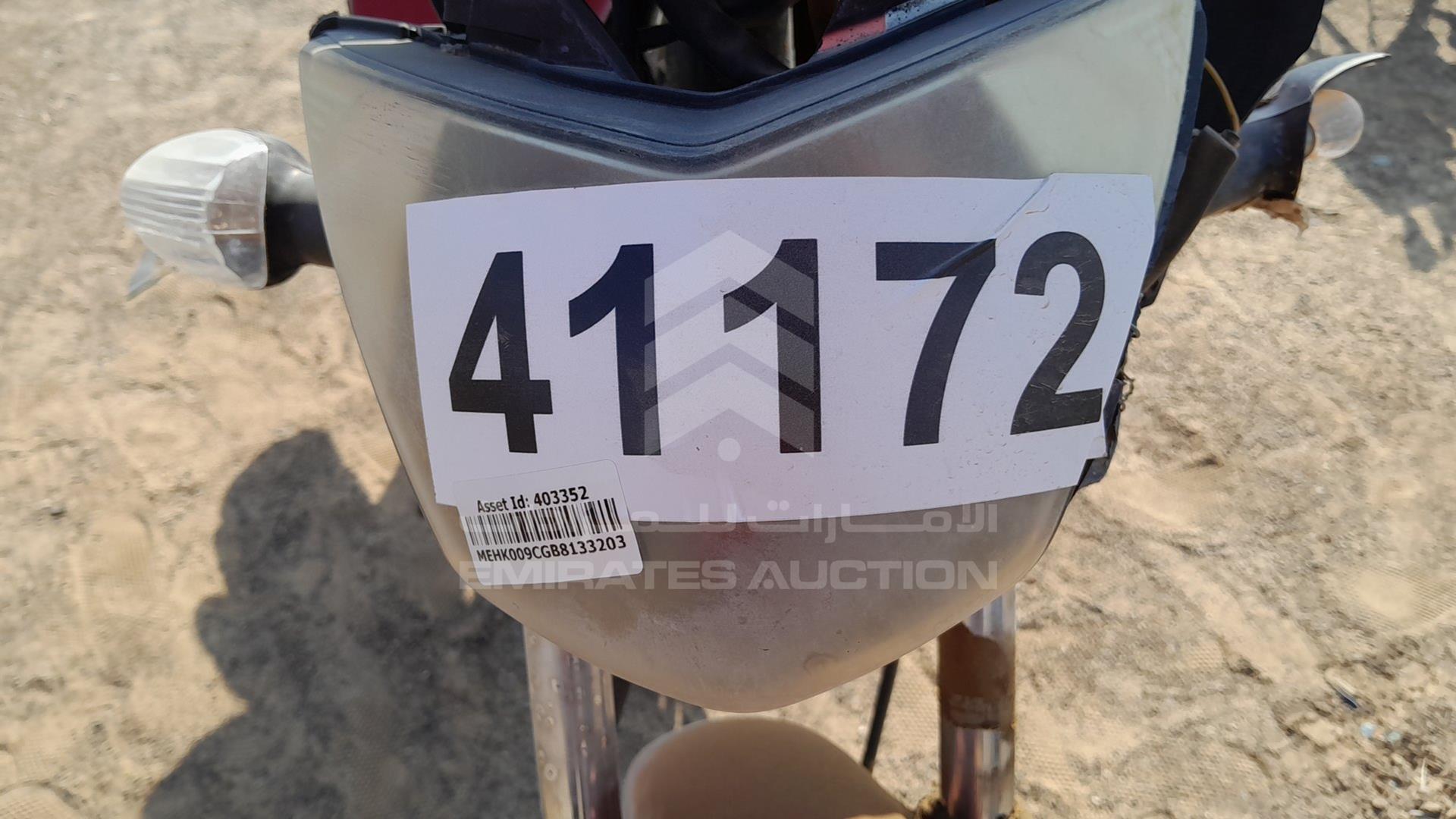 0 HONDA UNICORN VIN: ME4K009CGB8133203