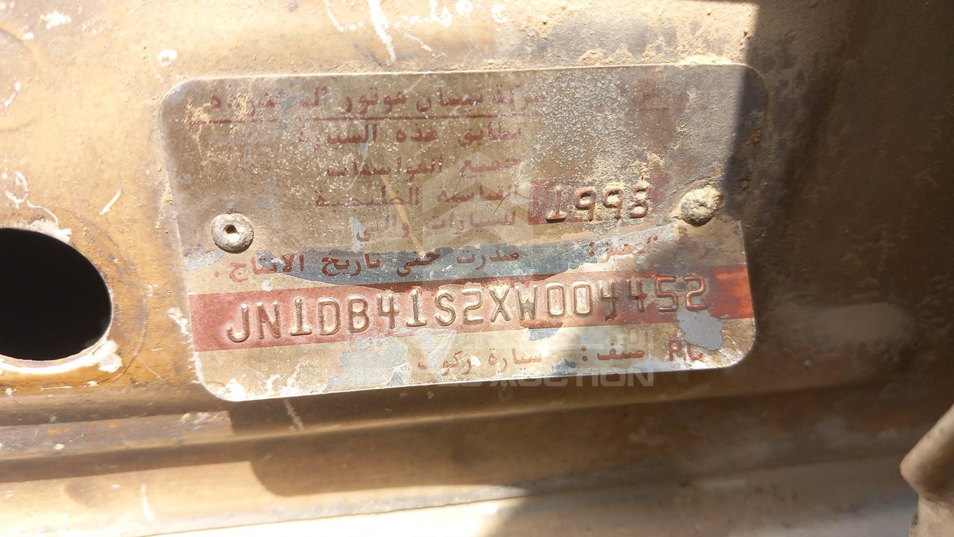 1999 NISSAN SUNNY VIN: JN1DB41S2XW004452