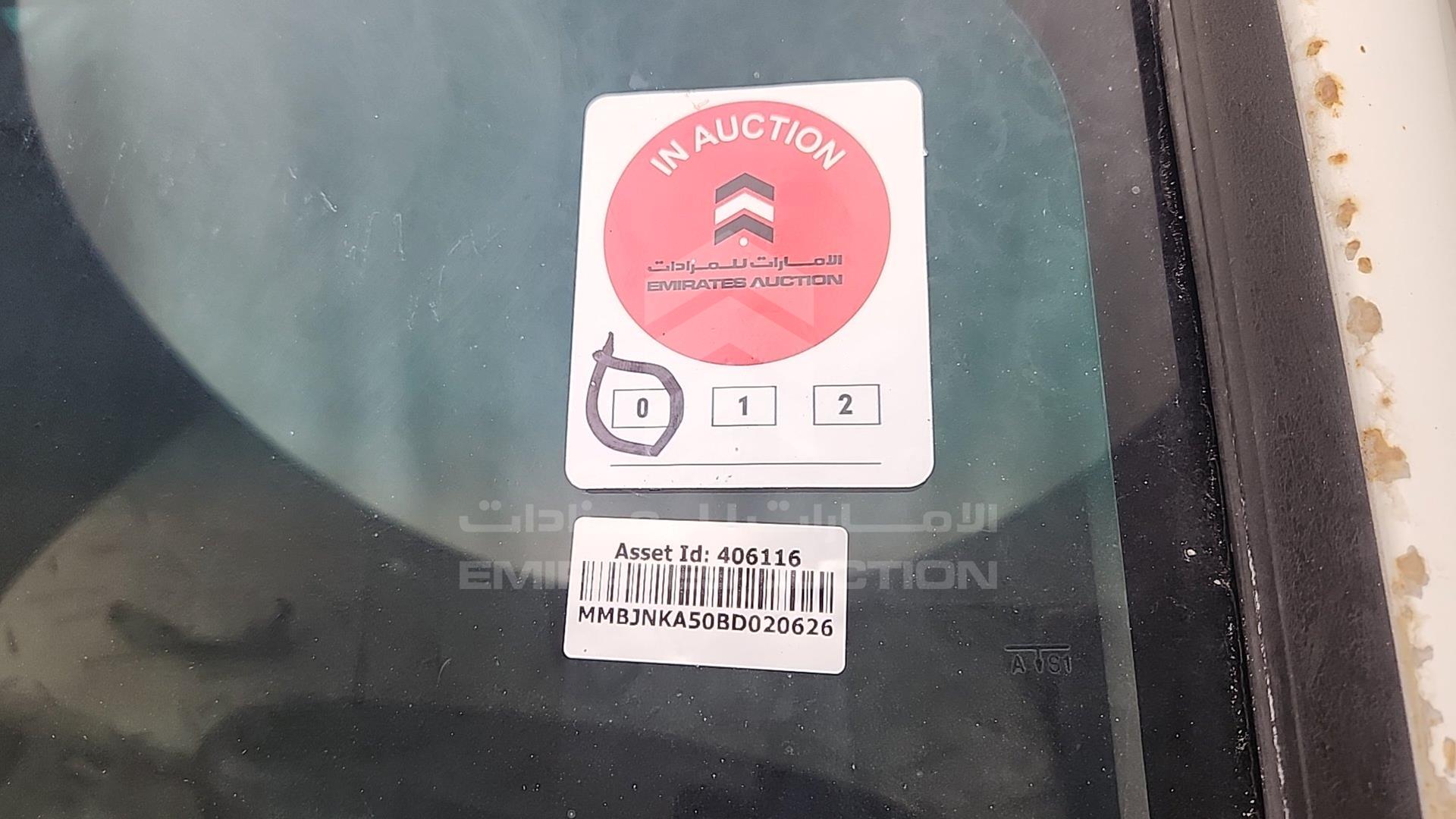 2011 MITSUBISHI L 200 VIN: MMBJNKA50BD020626