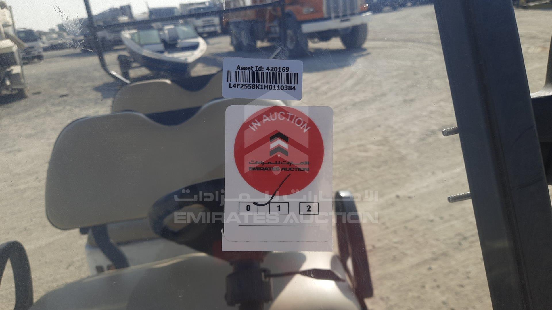 0 GOLF CART --- VIN: L4F2558K1H0110384