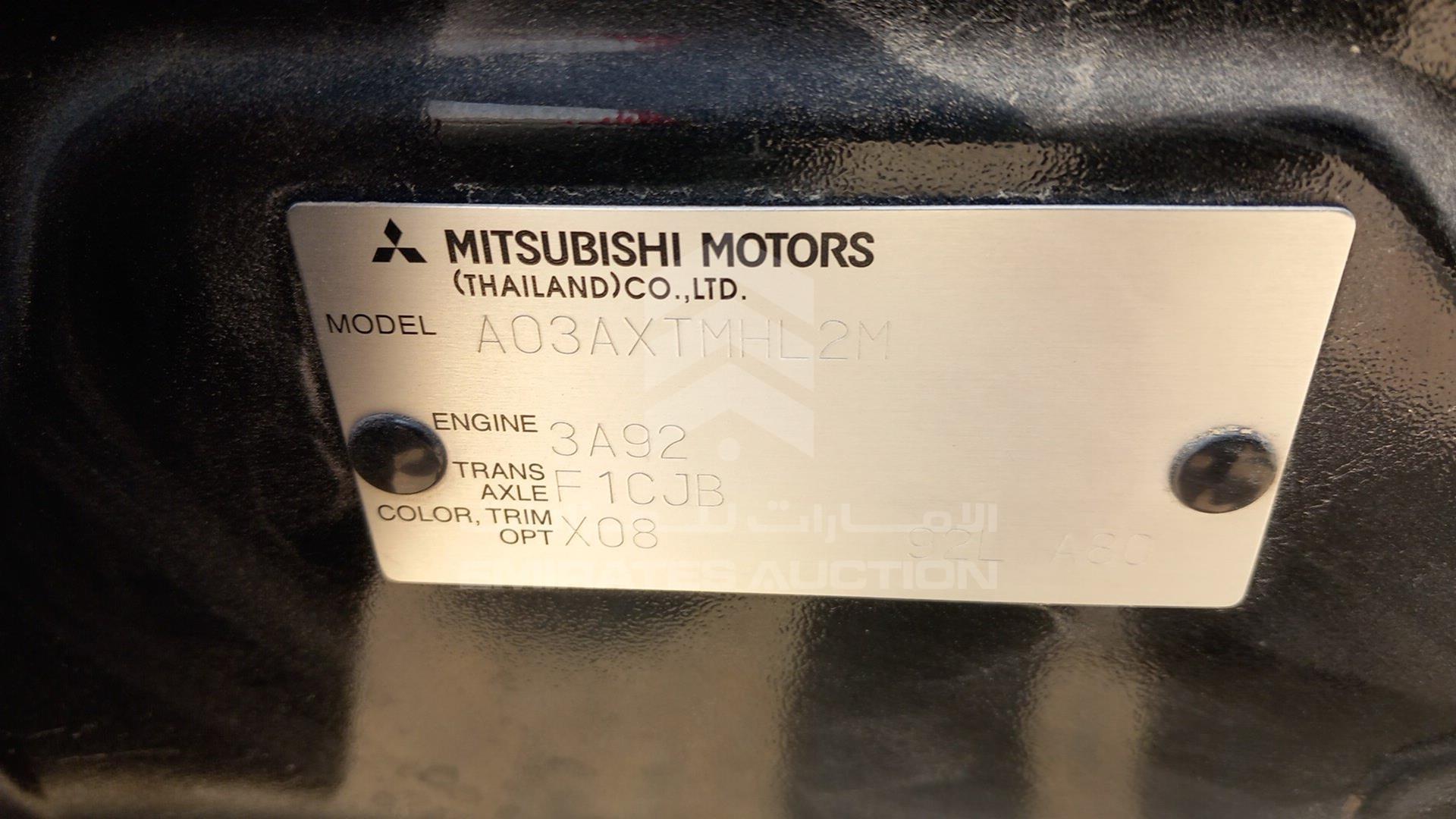 2019 MITSUBISHI MIRAGE VIN: ML32A3HJ1KH001430