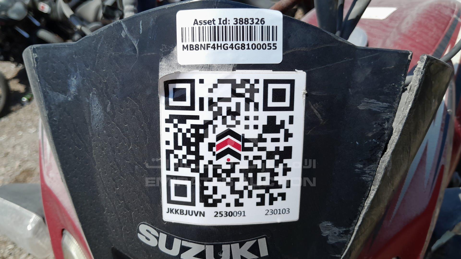 2016 SUZUKI GT125SCD VIN: MB8NF4HG4G8100055