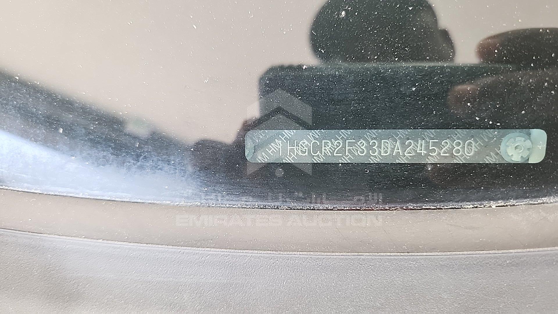 2013 HONDA ACCORD VIN: 1HGCR2F33DA245280