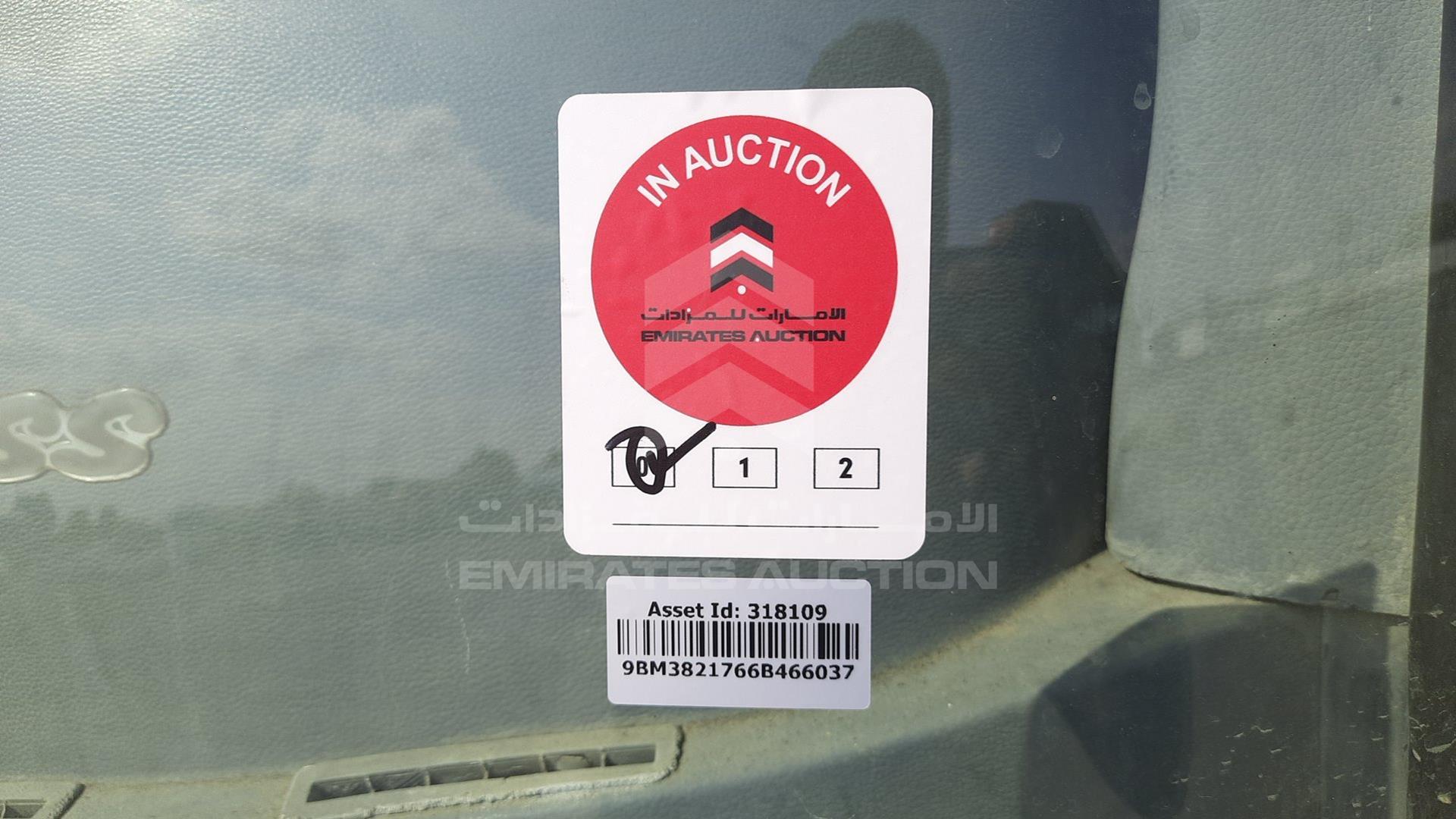 0 MERCEDES BUS VIN: 9BM3821766B466037