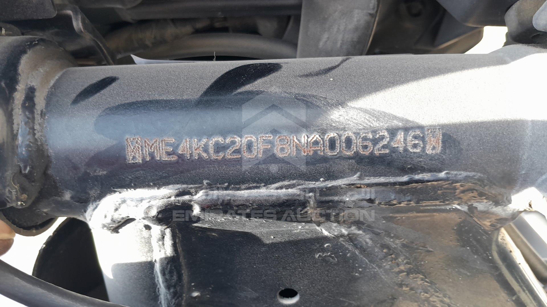 2022 HONDA UNICORN VIN: ME4KC20F8NA006246