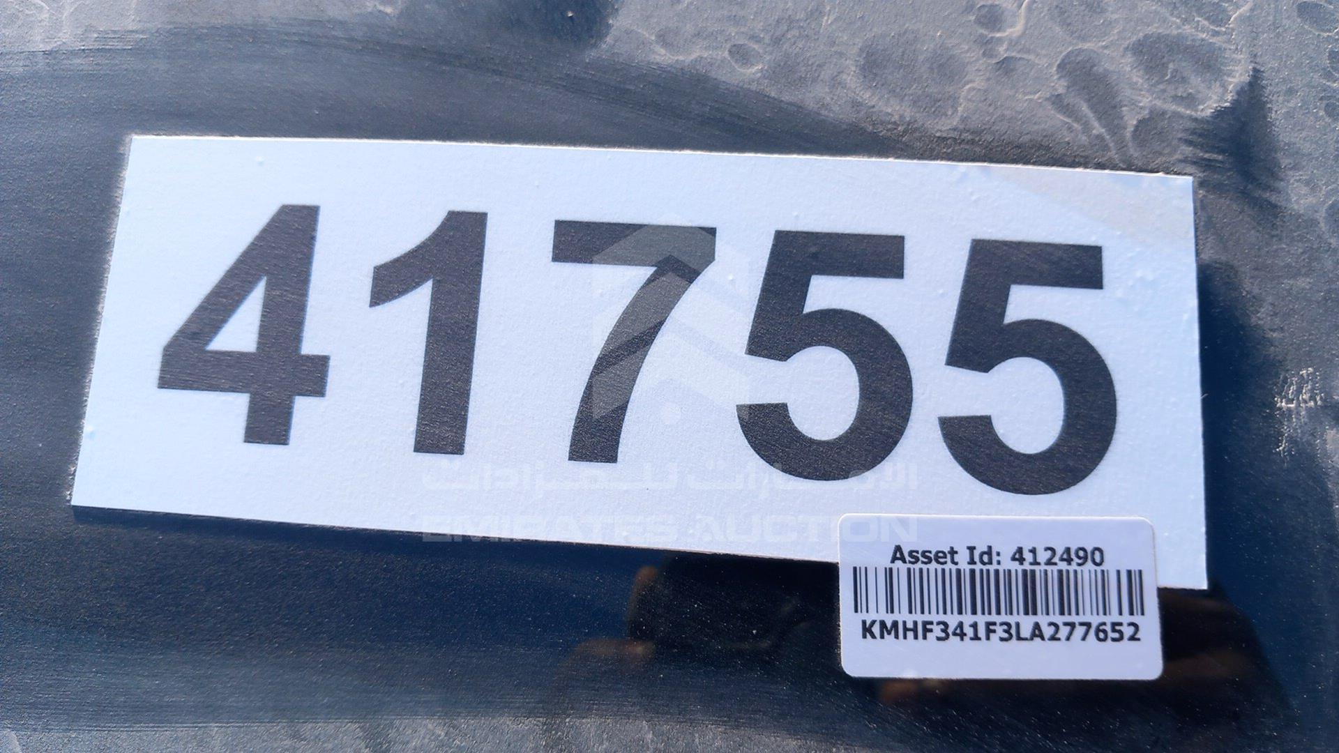 2019 HYUNDAI AZERA VIN: KMHF341F3LA277652