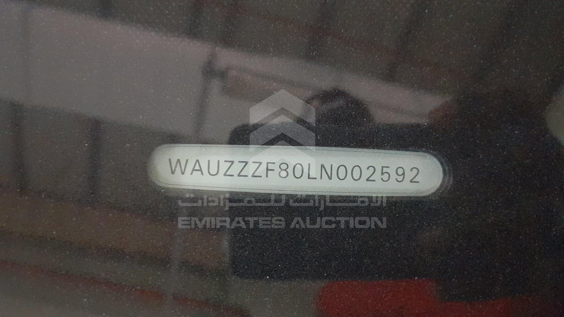 2020 AUDI A8 VIN: WAUZZZF80LN002592
