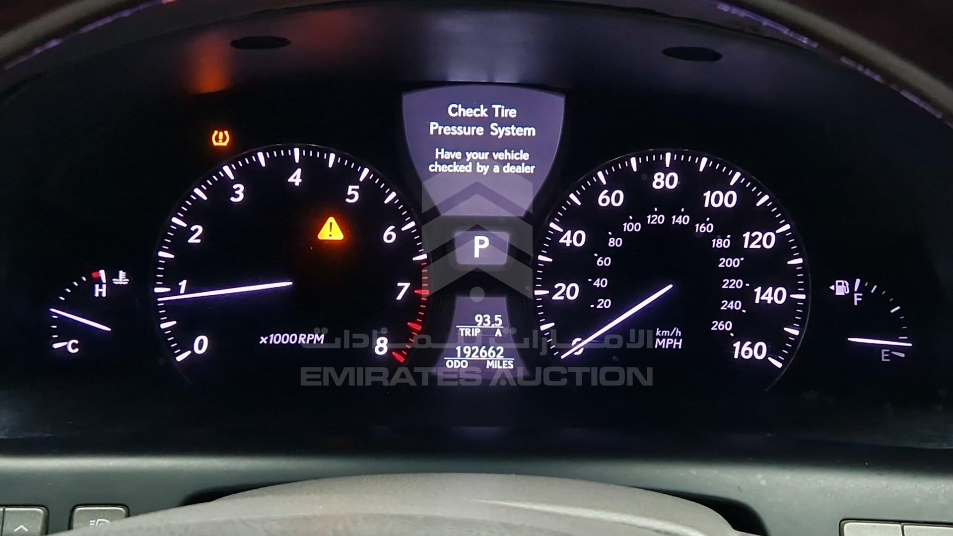 2009 LEXUS LS 460 VIN: JTHBL46F195089501