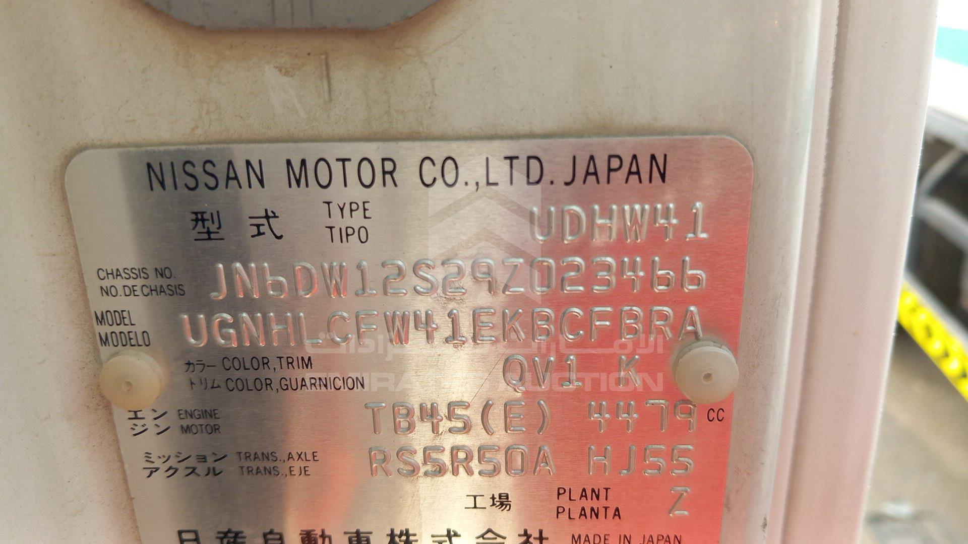 2009 NISSAN CIVILIAN VIN: JN6DW12S29Z023466
