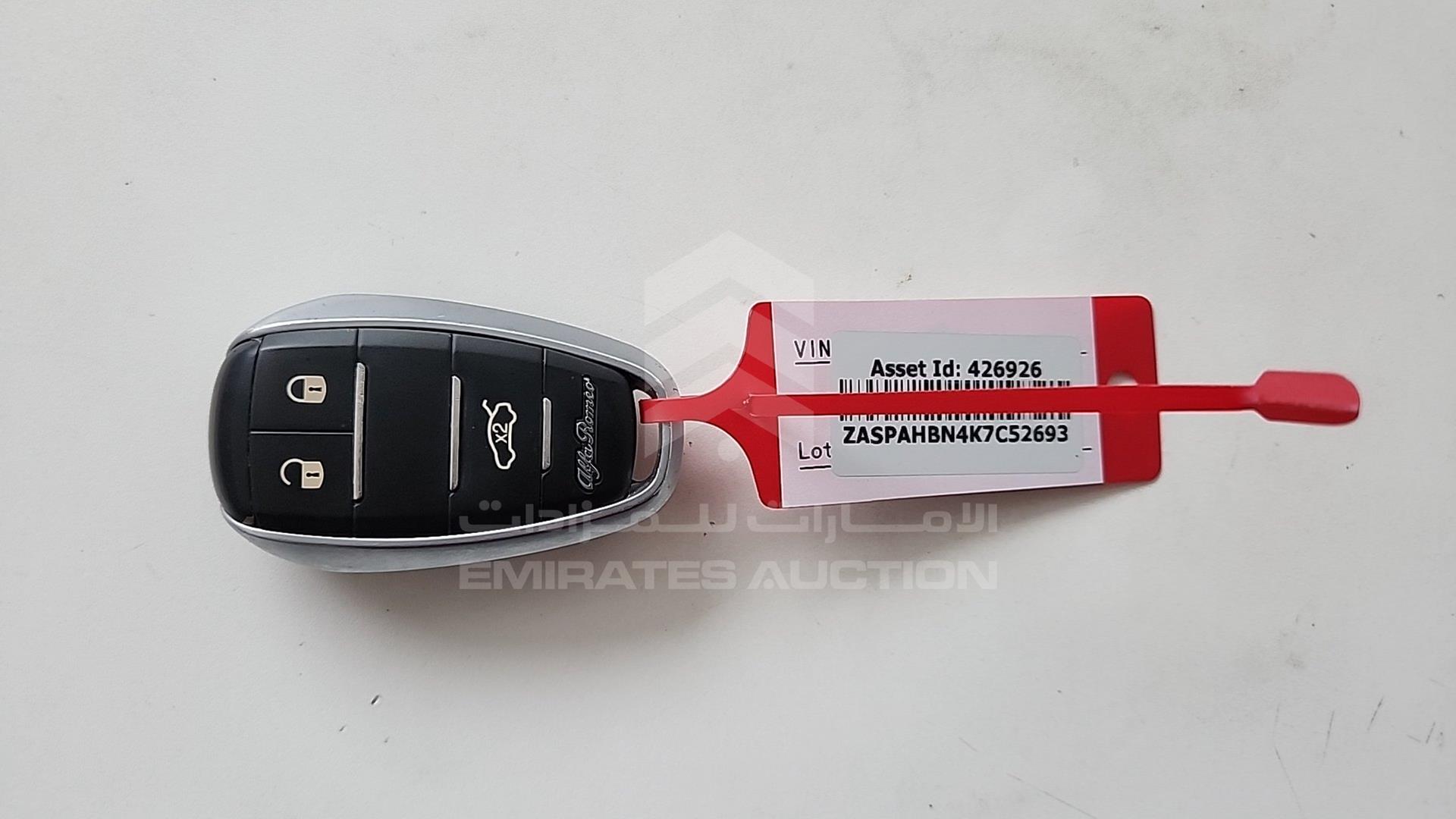 2019 ALFA ROMEO STELVIO VIN: ZASPAHBN4K7C52693