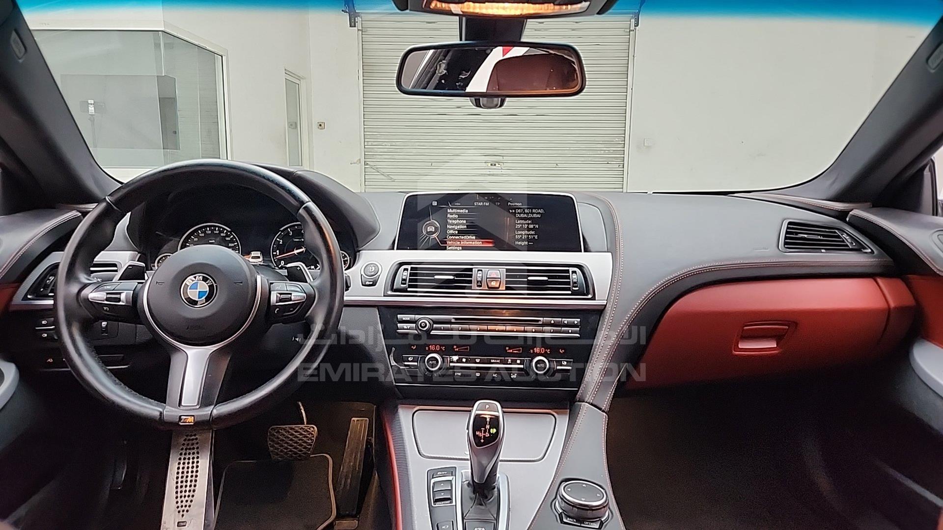 2016 BMW 650 I VIN: WBA6D4109GD934954