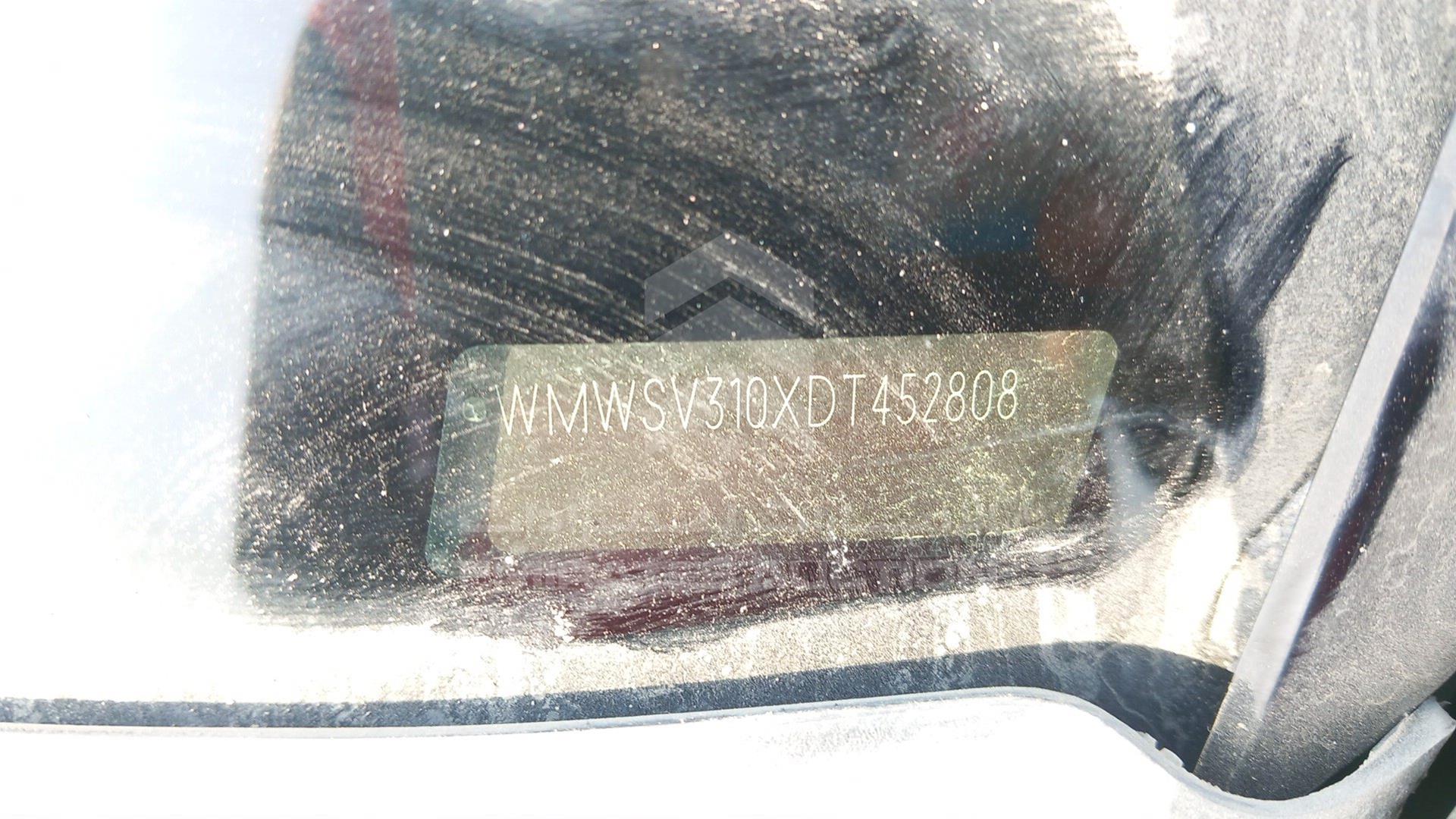 2013 MINI COOPER S VIN: WMWSV310XDT452808