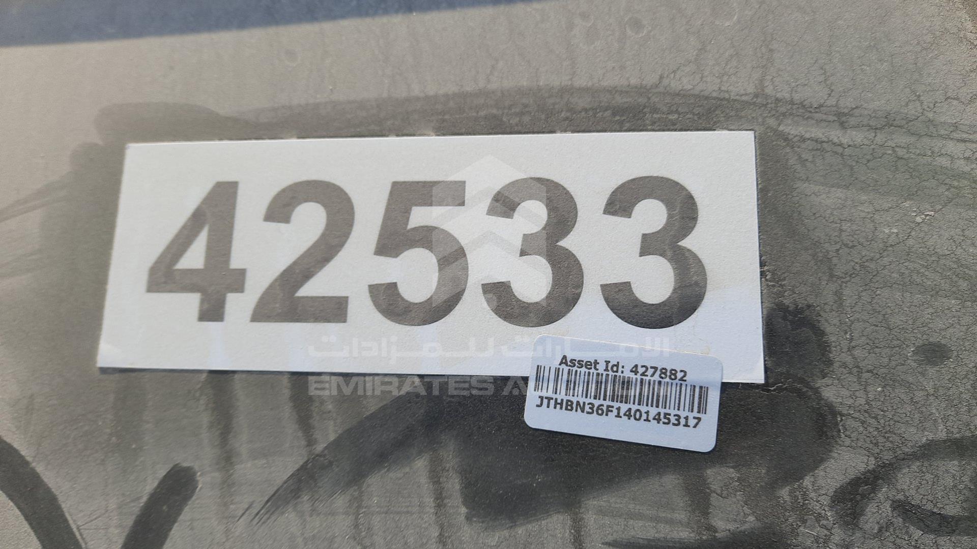 2004 LEXUS LS 430 VIN: JTHBN36F140145317