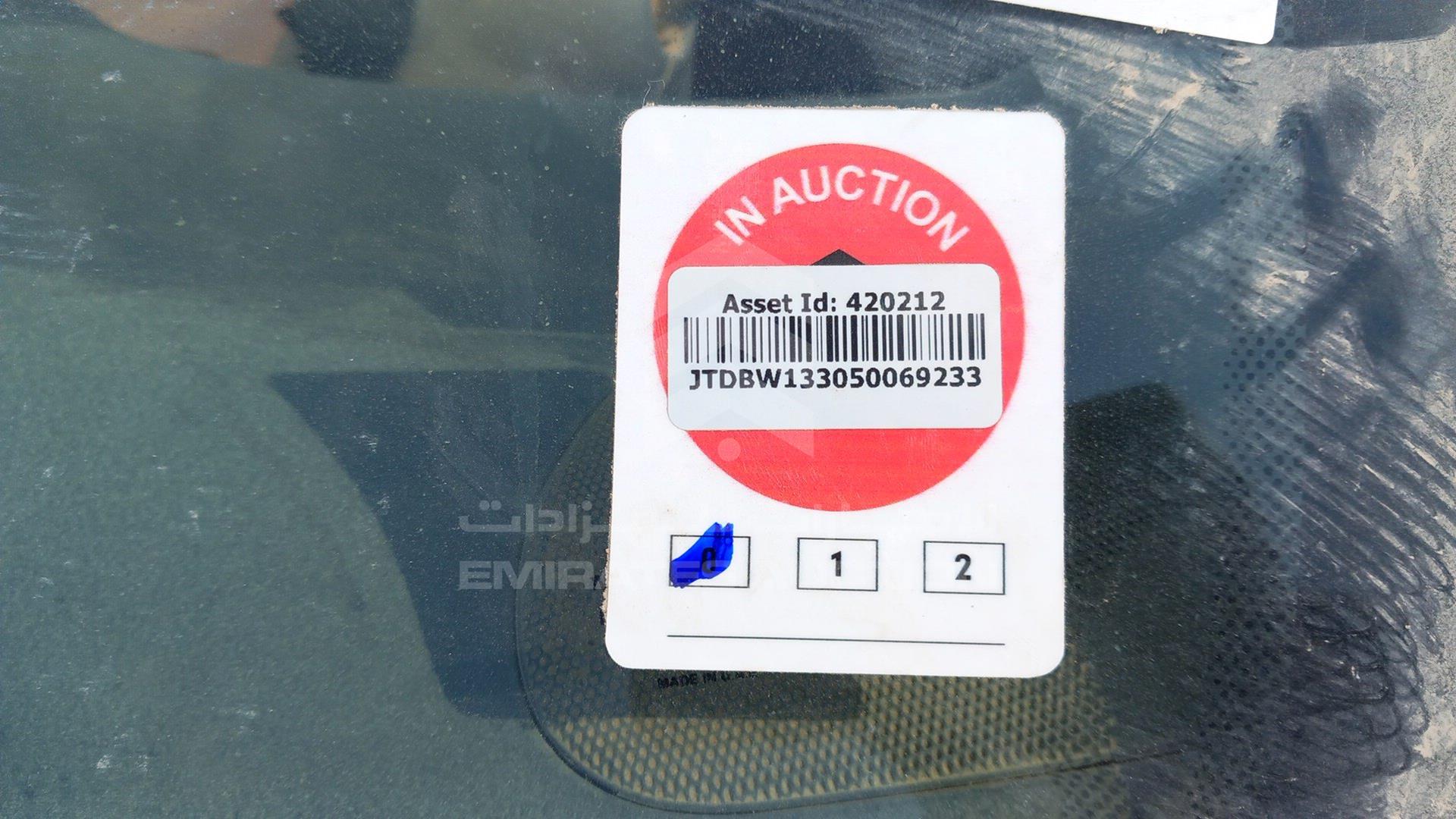 2005 TOYOTA ECHO VIN: JTDBW133050069233