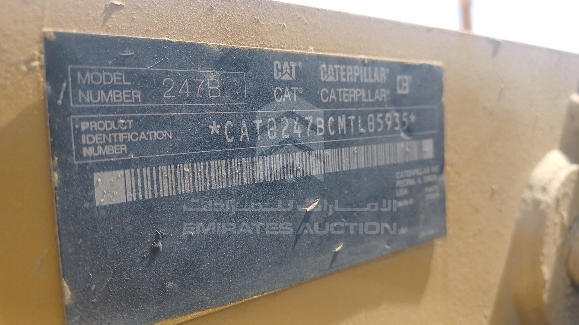 2008 CAT 247B2 VIN: CAT0247BCMTL05935