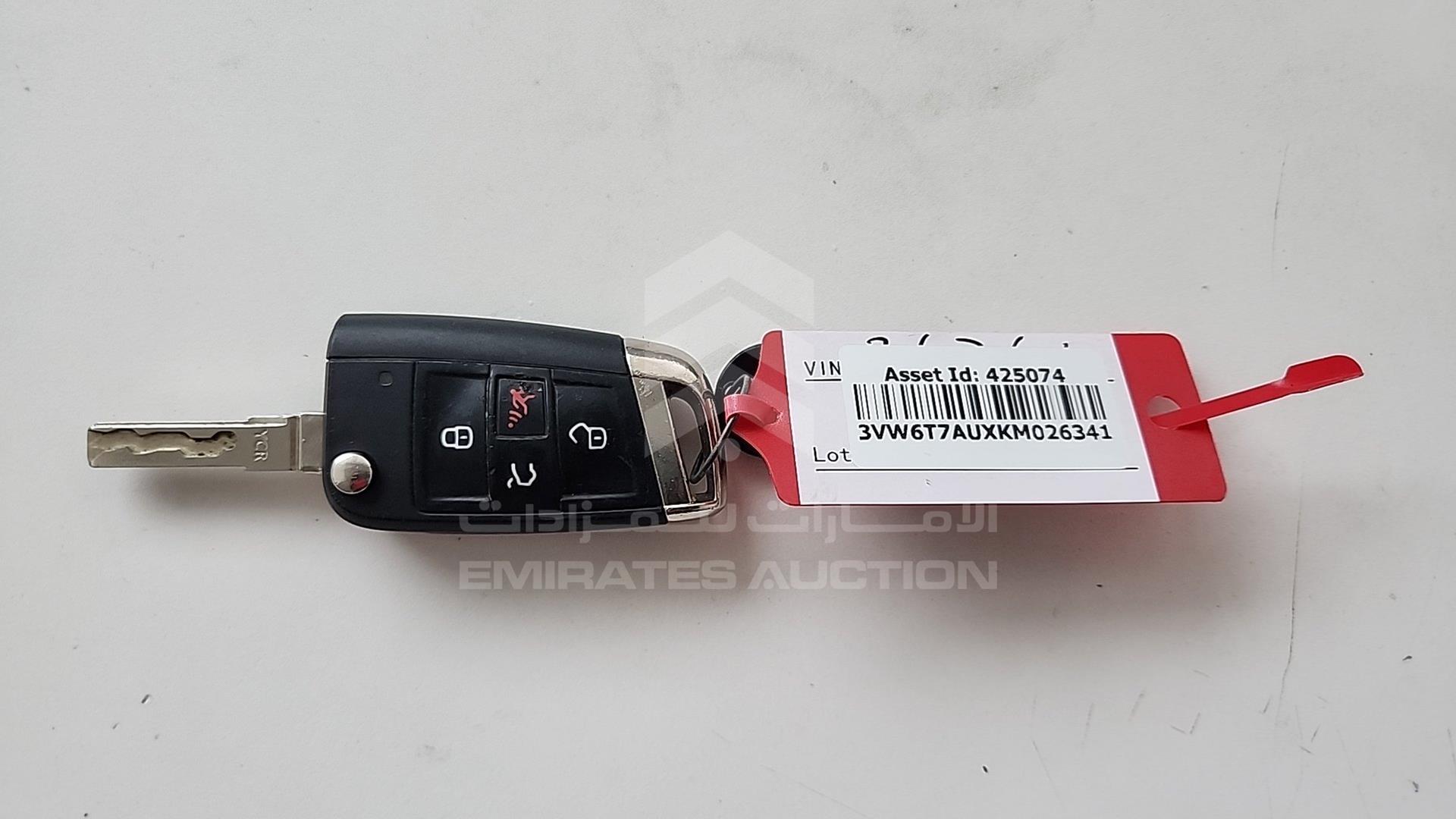 2019 VOLKSWAGEN GOLF VIN: 3VW6T7AUXKM026341
