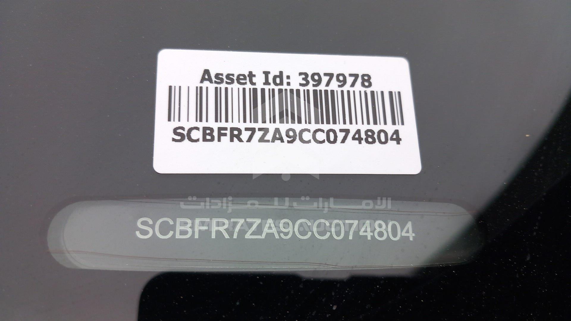 2012 BENTLEY CONTINENTAL VIN: SCBFR7ZA9CC074804