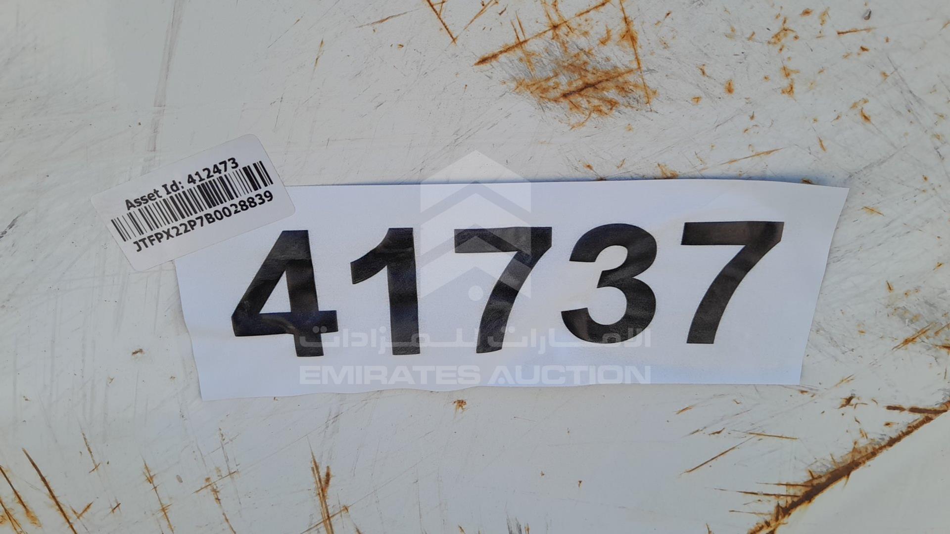 2011 TOYOTA HIACE VIN: JTFPX22P7B0028839
