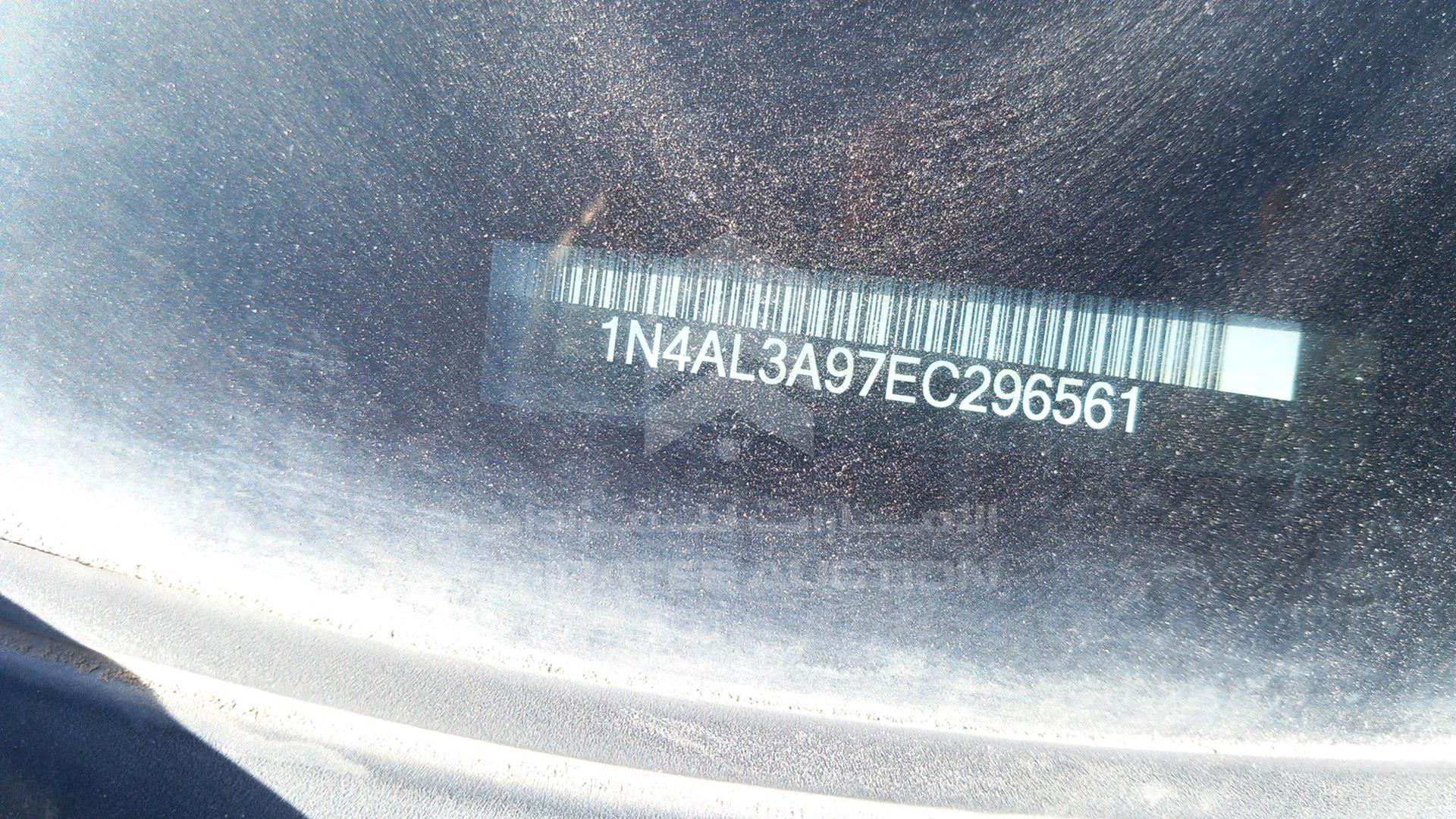 2014 NISSAN ALTIMA VIN: 1N4AL3A97EC296561
