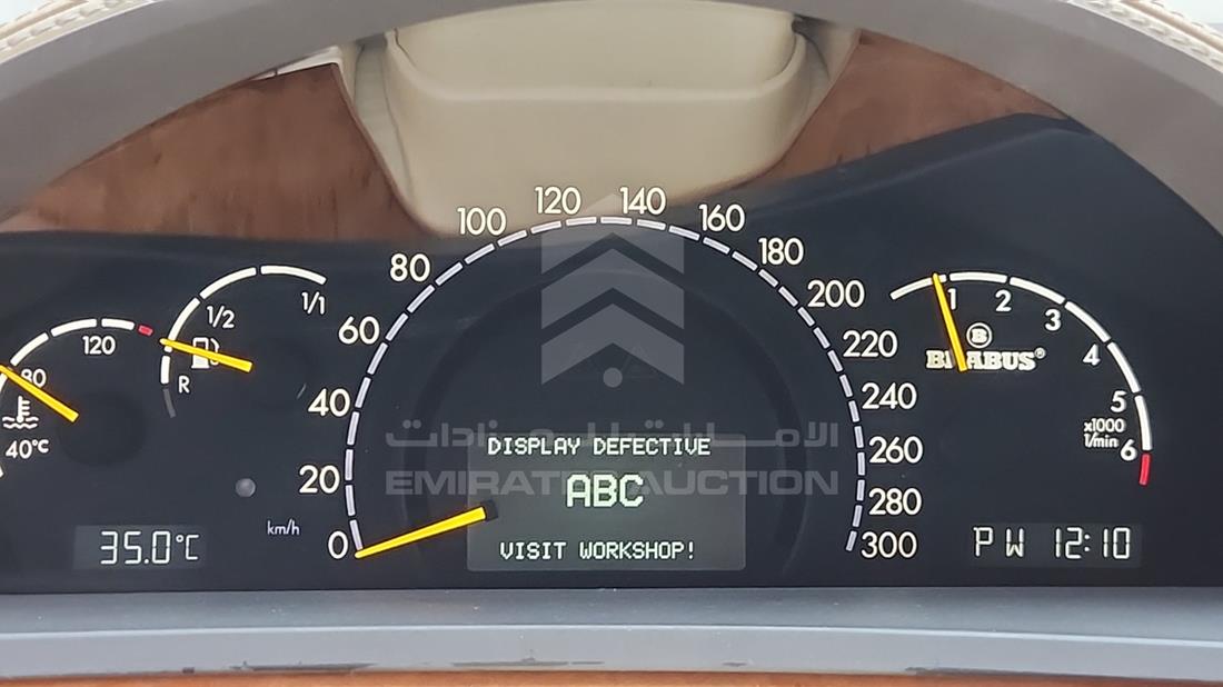 2002 Mercedes S 55 AMG — Speedometer & RPM Gauges — Photo 16