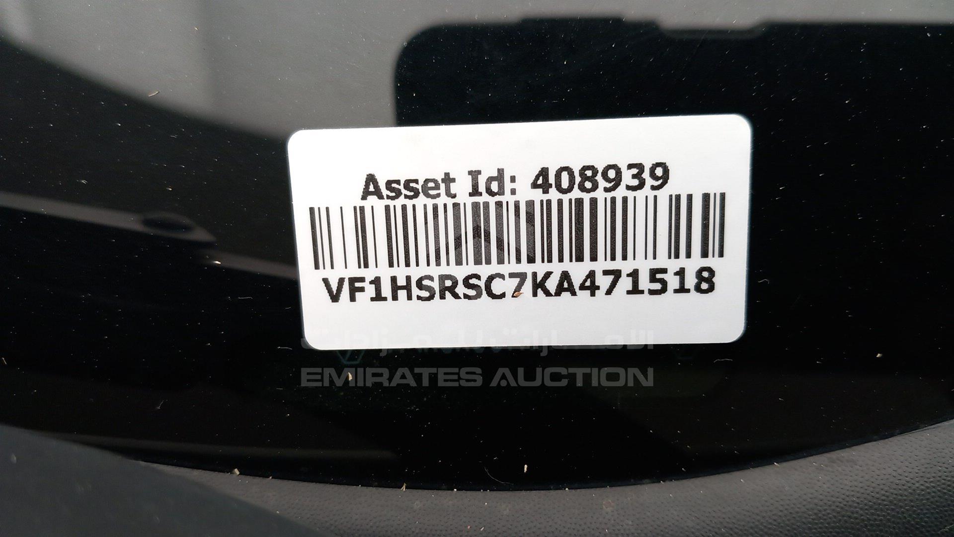2019 RENAULT DUSTER VIN: VF1HSRSC7KA471518