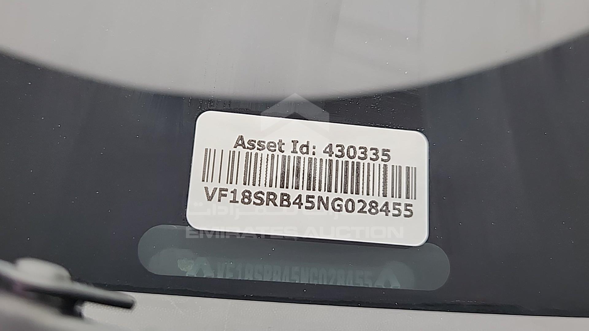2022 RENAULT DOKKER VIN: VF18SRB45NG028455