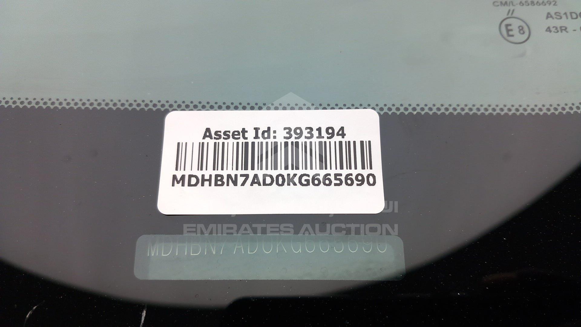 2019 NISSAN SUNNY VIN: MDHBN7AD0KG665690