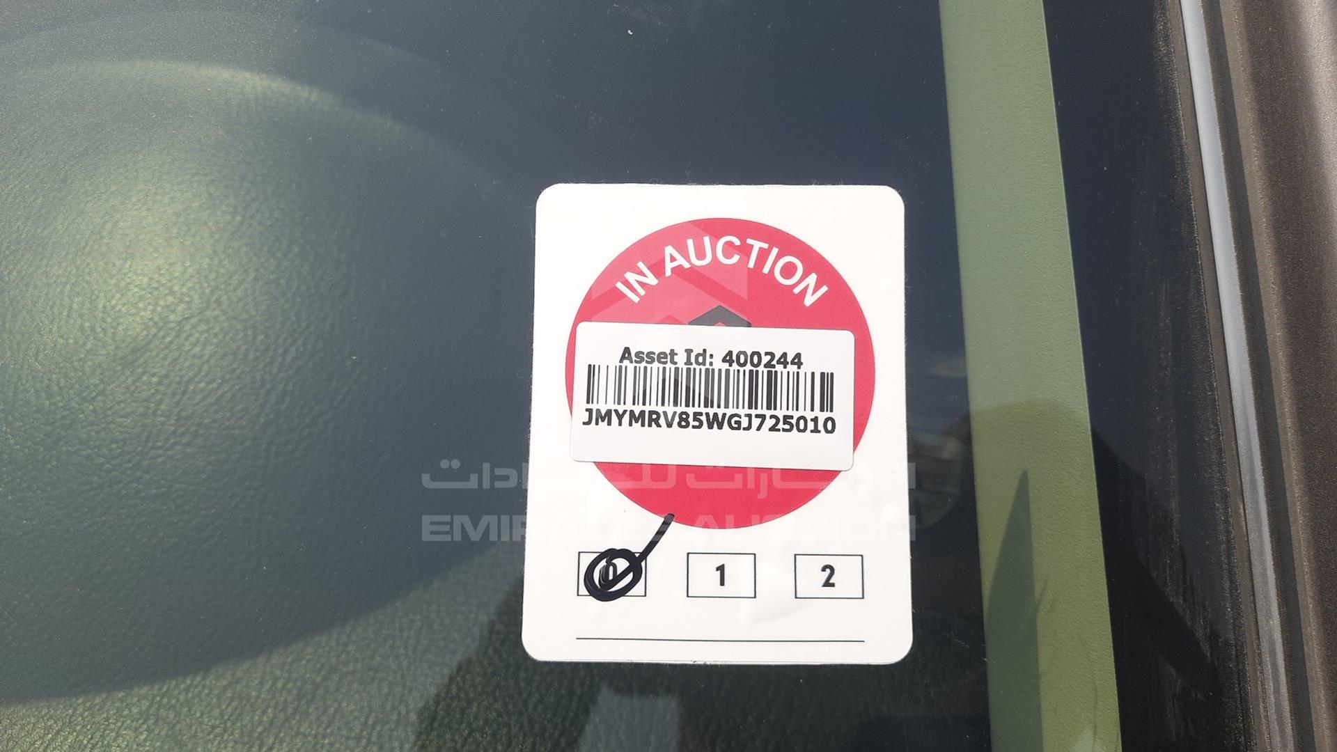 2016 MITSUBISHI PAJERO VIN: JMYMRV85WGJ725010