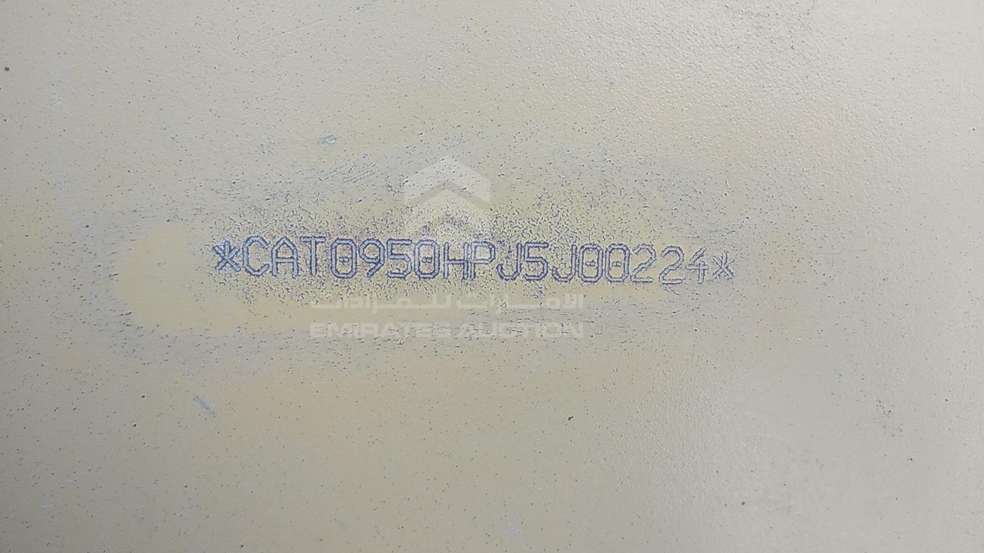 2014 CATERPILLAR 950H VIN: CAT0950HPJ5J00224