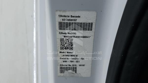 MMDAFT6J2MH008341 Mitsubishi Attrage