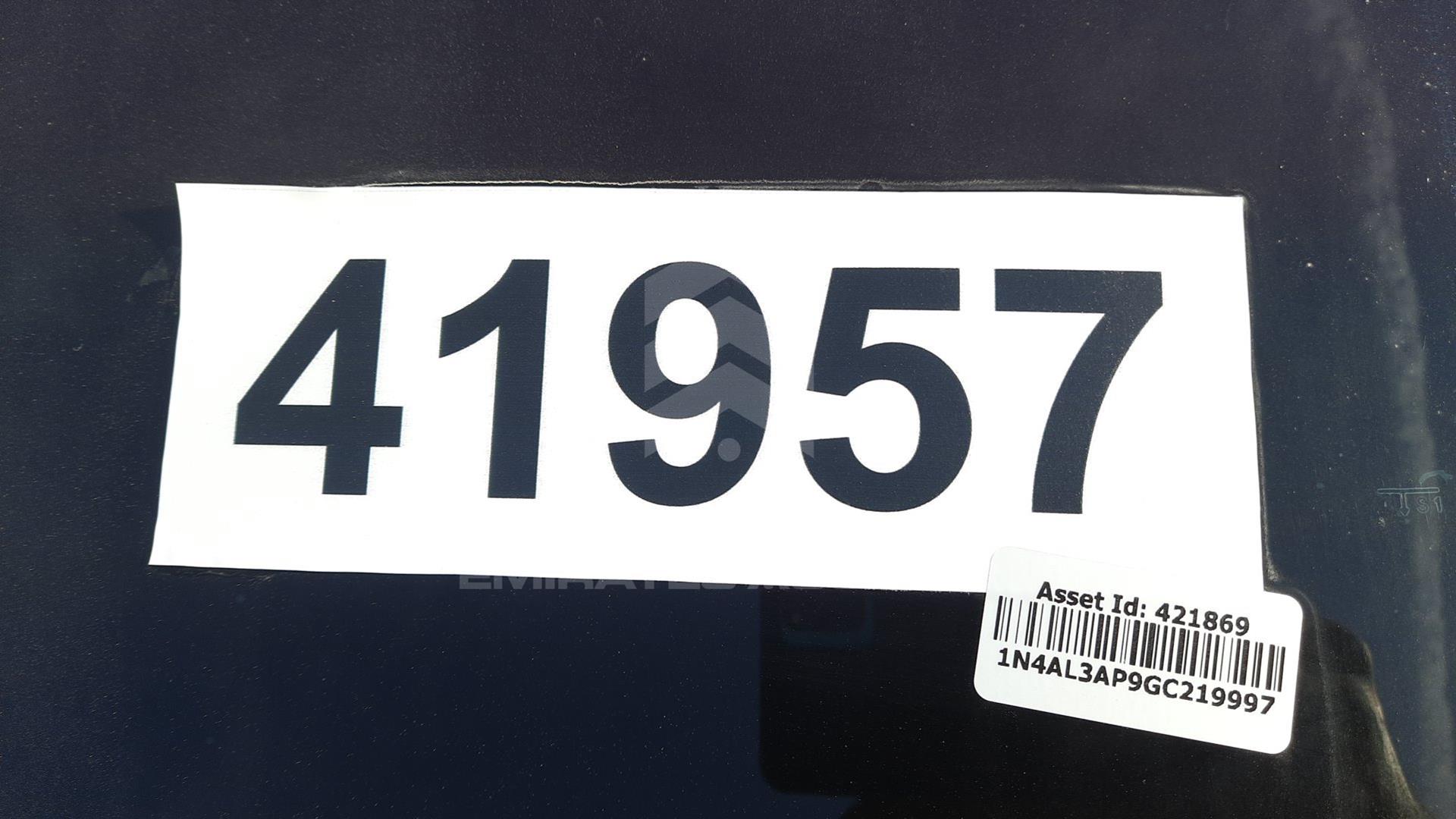 2016 NISSAN ALTIMA VIN: 1N4AL3AP9GC219997