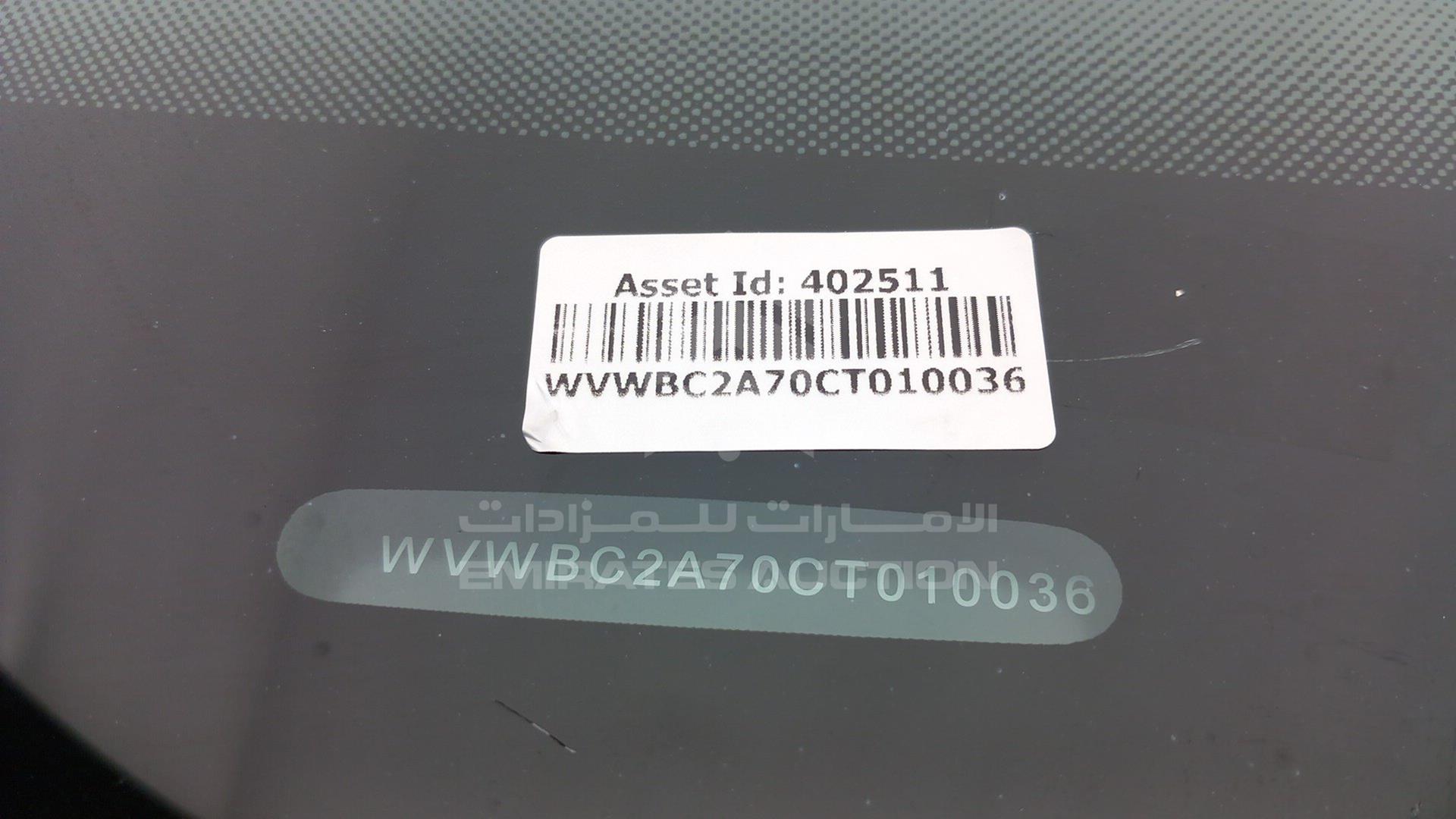 2012 VOLKSWAGEN POLO VIN: WVWBC2A70CT010036