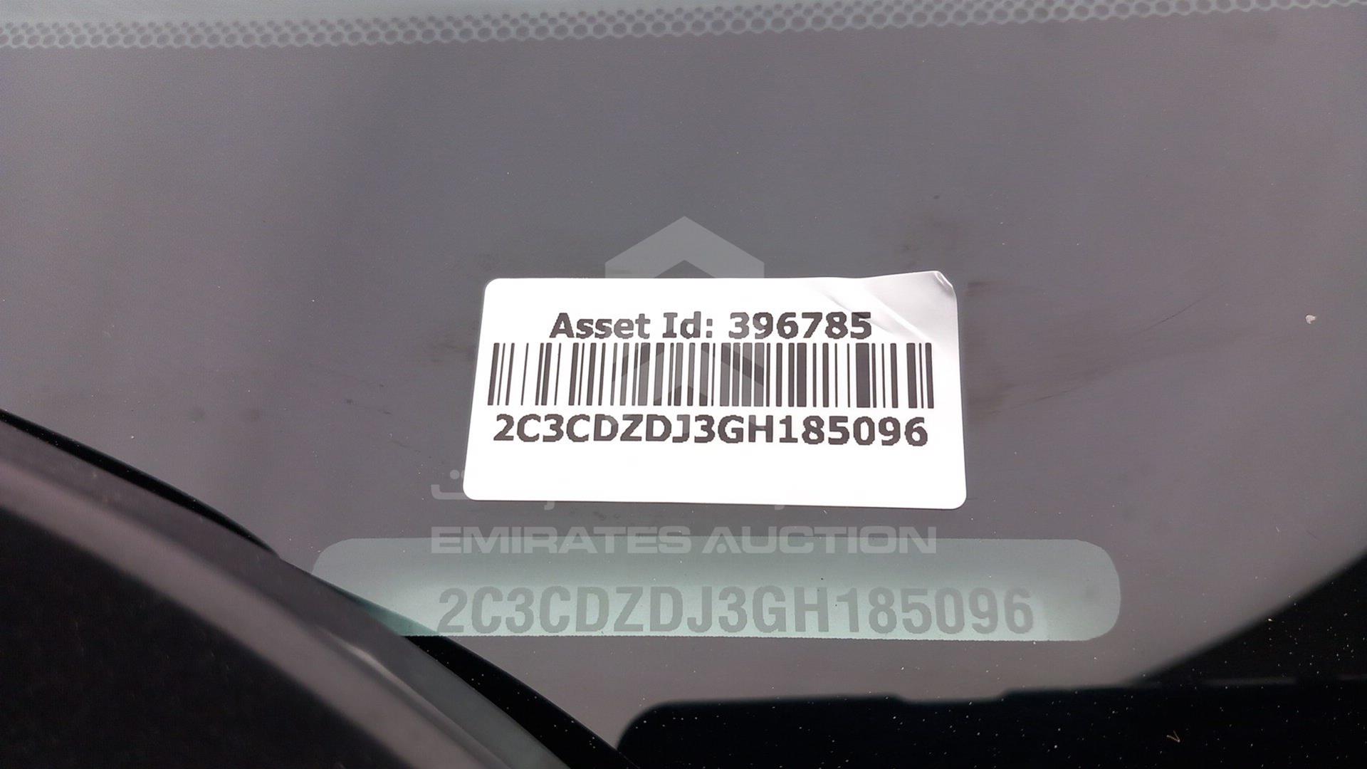 2016 DODGE CHALLENGER VIN: 2C3CDZDJ3GH185096