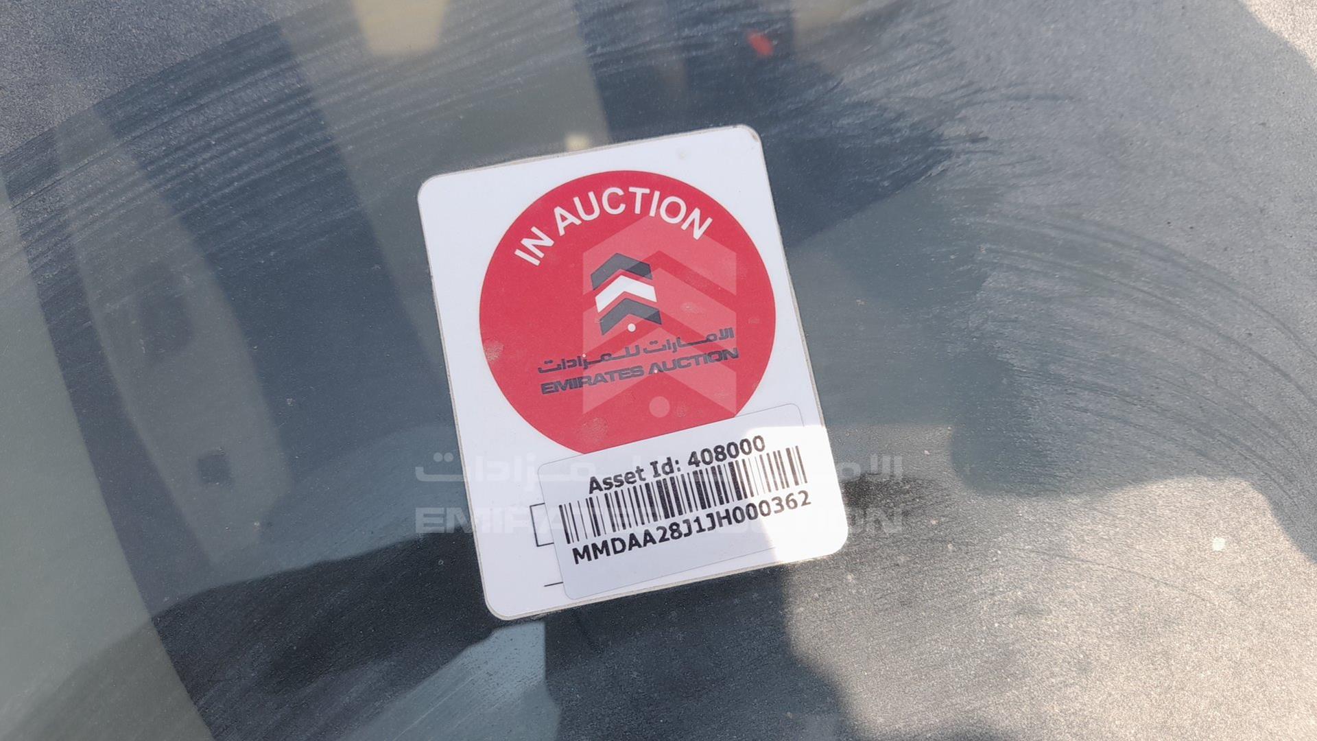 2018 MITSUBISHI MIRAGE VIN: MMDAA28J1JH000362
