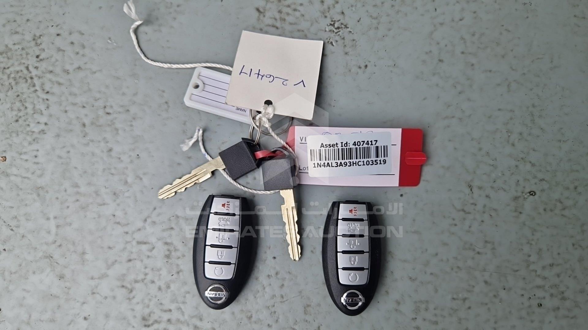 2017 NISSAN ALTIMA VIN: 1N4AL3A93HC103519