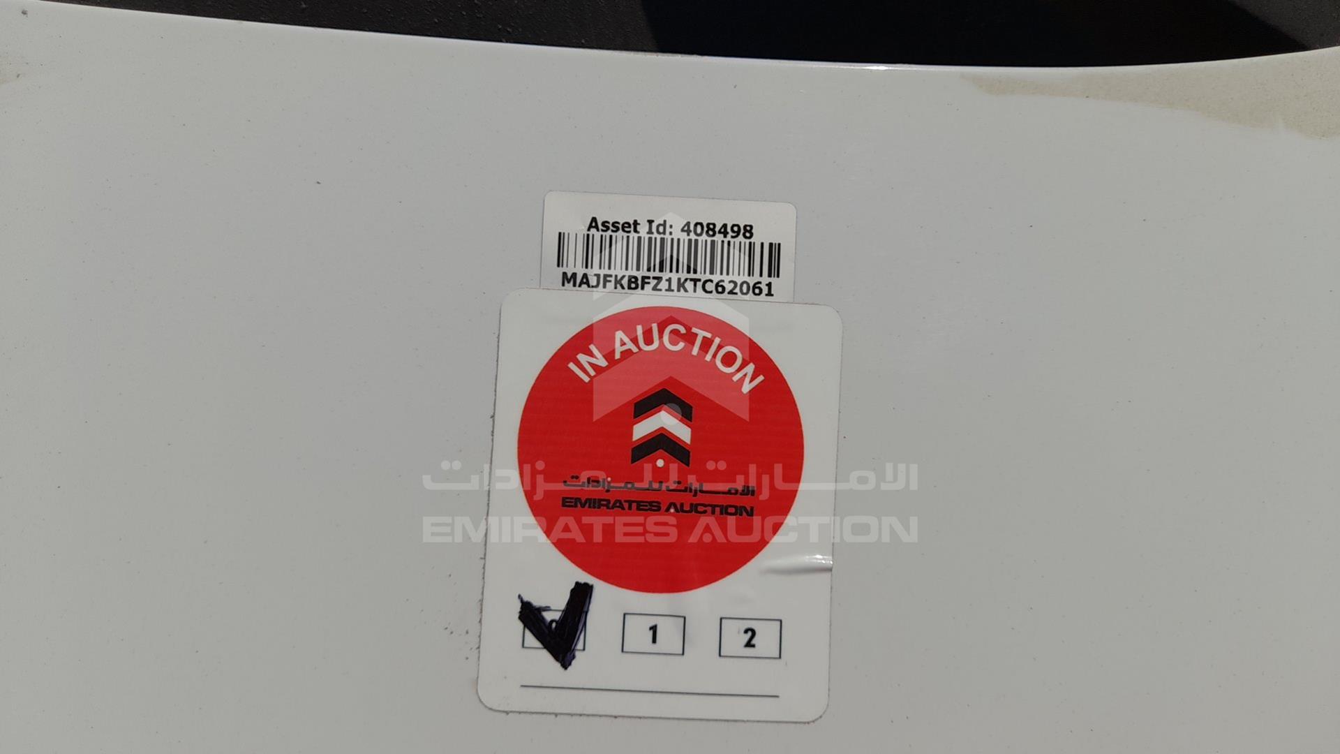 2019 FORD FIGO VIN: MAJFKBFZ1KTC62061