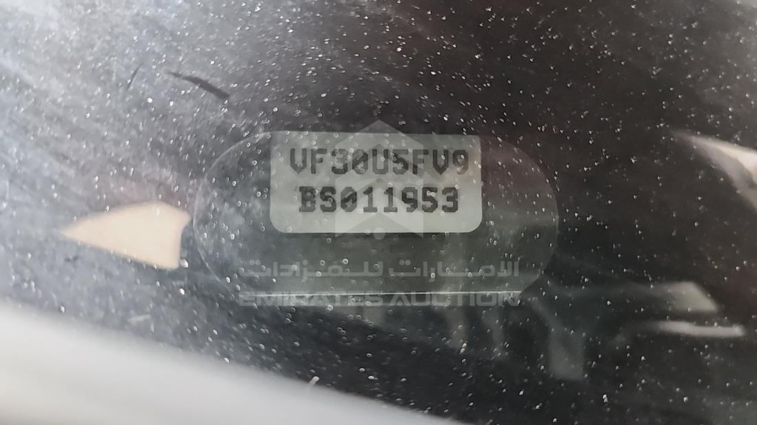 2011 Peugeot 3008 — VIN on Frame — Photo 2