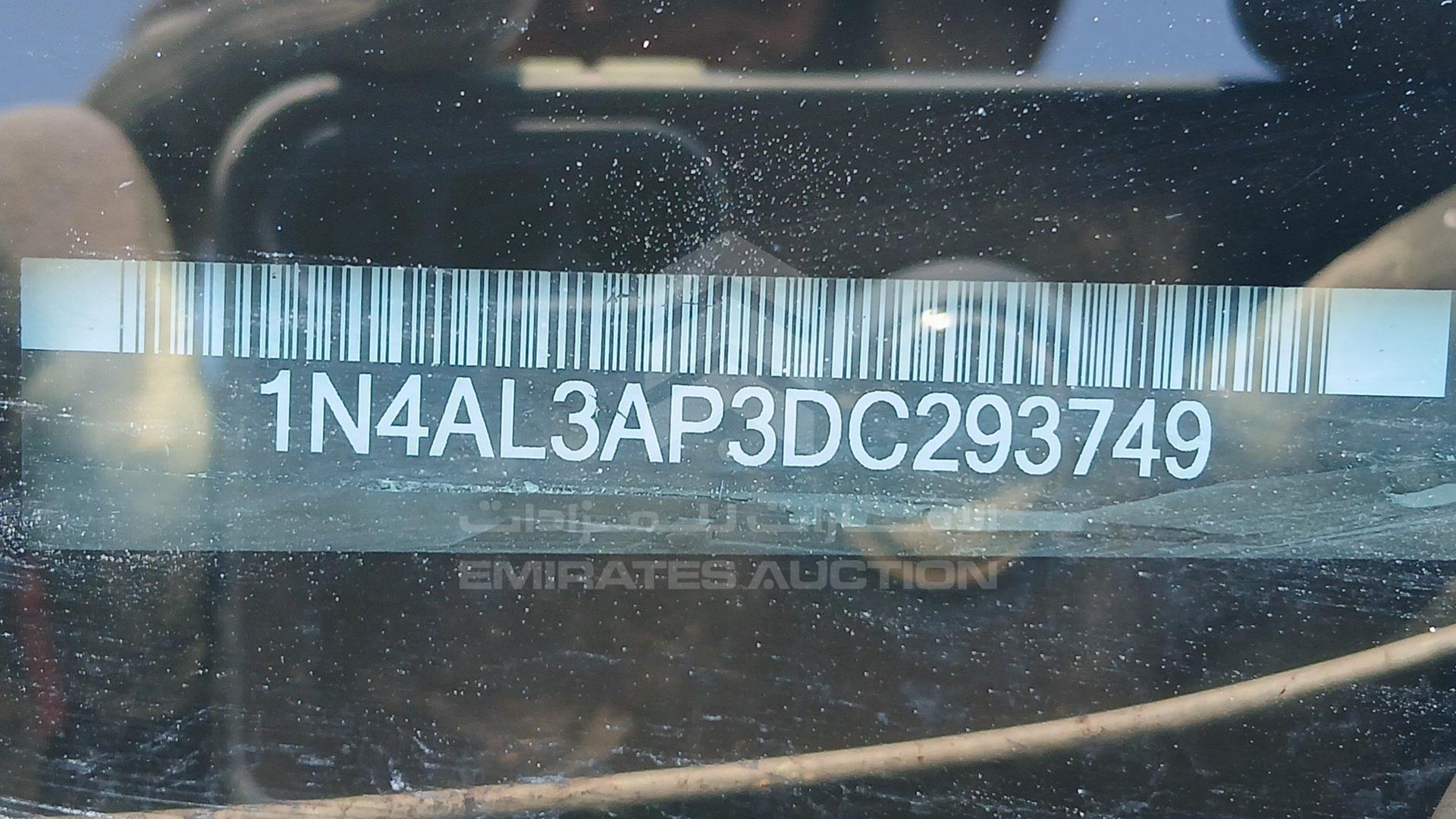 2013 NISSAN ALTIMA VIN: 1N4AL3AP3DC293749
