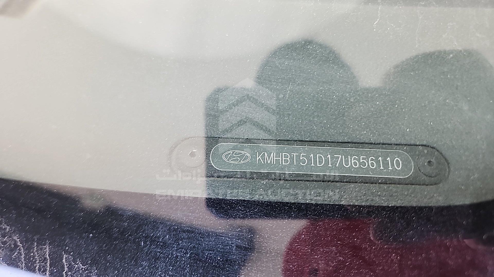 2007 HYUNDAI GETZ VIN: KMHBT51D17U656110