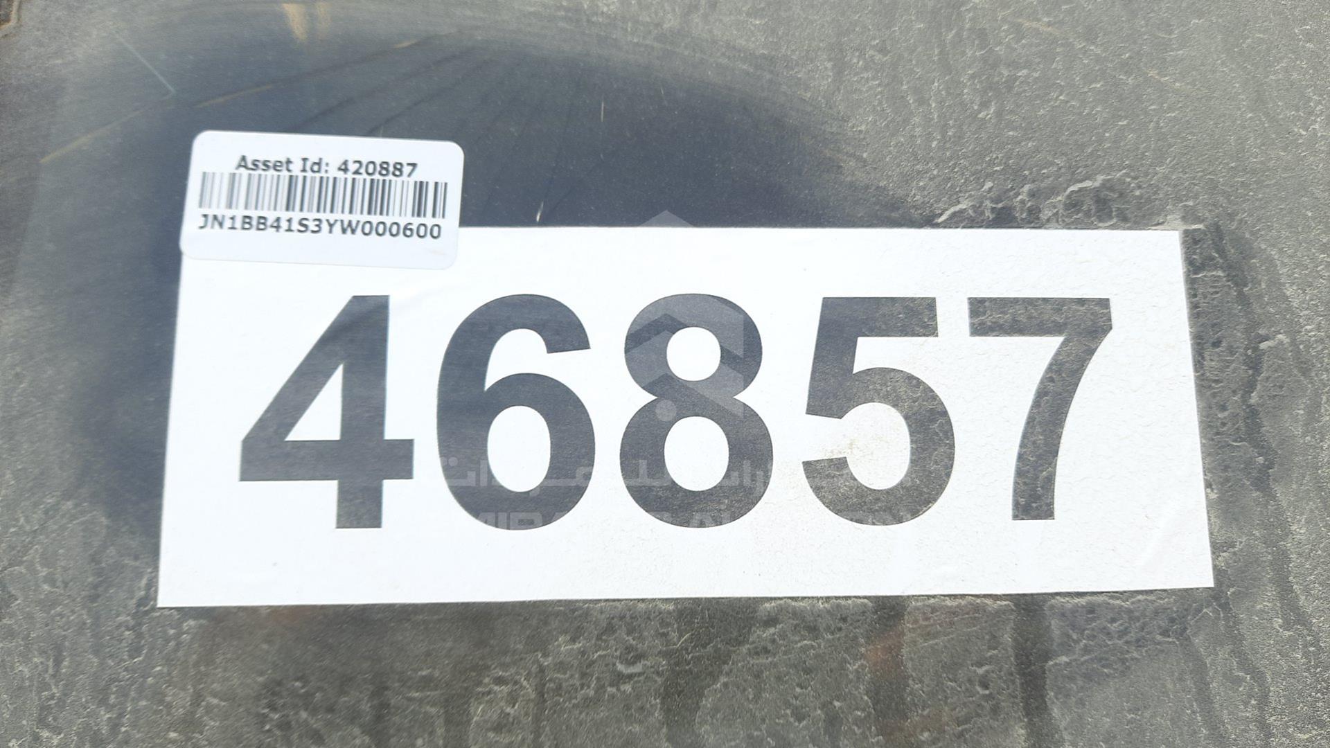 2000 NISSAN SUNNY VIN: JN1BB41S3YW000600