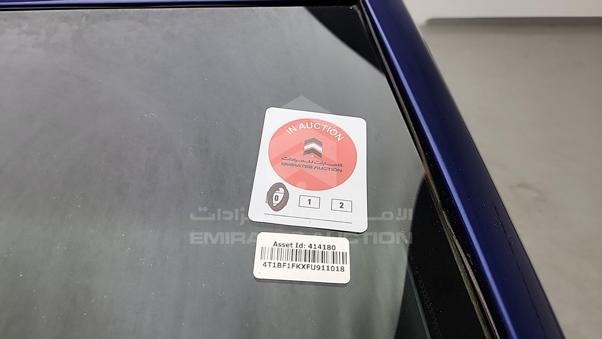 2015 TOYOTA CAMRY VIN: 4T1BF1FKXFU911018