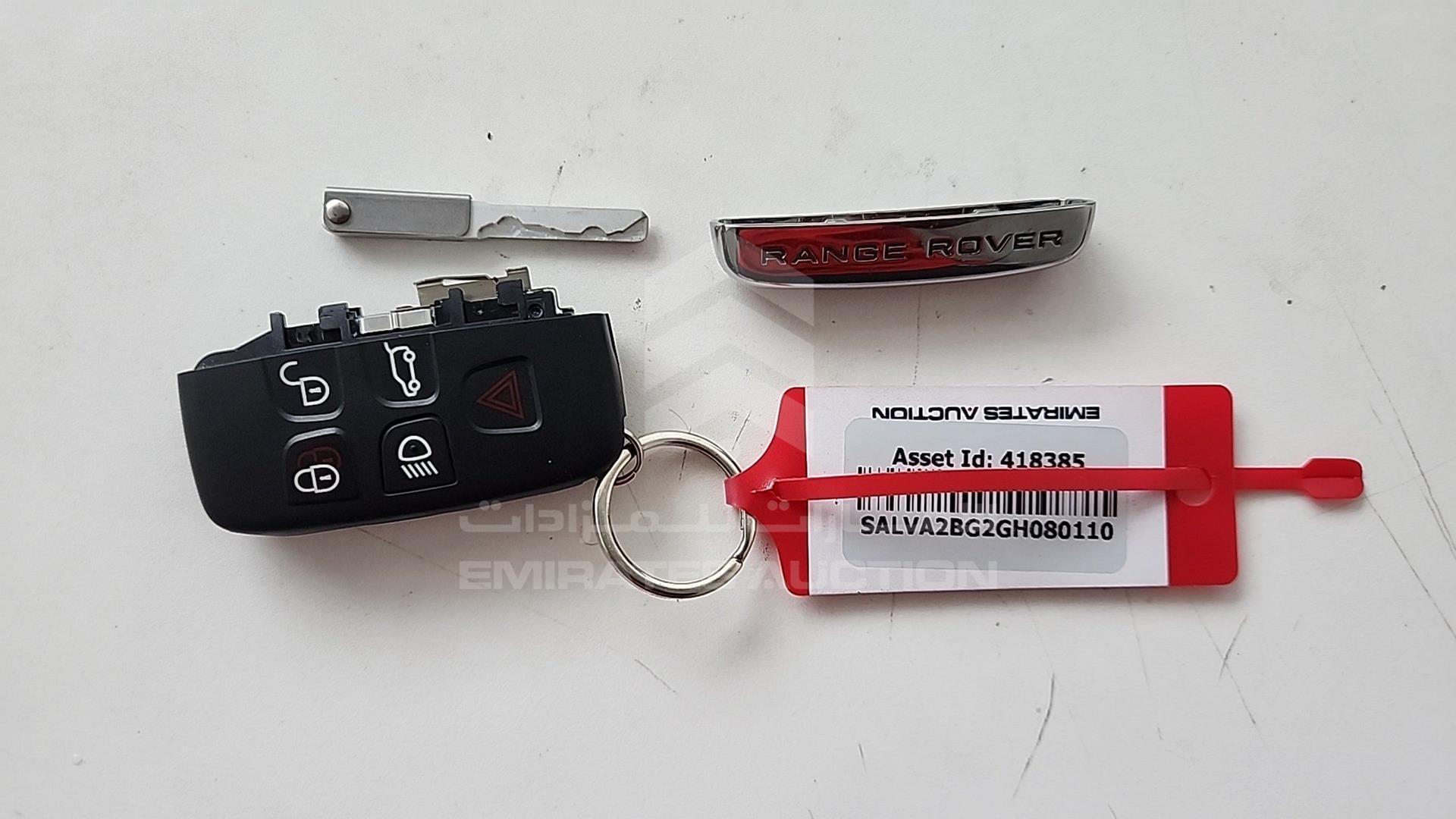 2016 RANGE ROVER EVOQUE VIN: SALVA2BG2GH080110