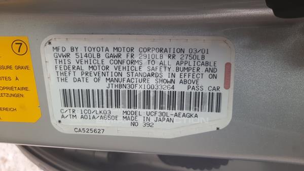 Lexus LS 430 2001 JTHBN30FX10033264 Image 13