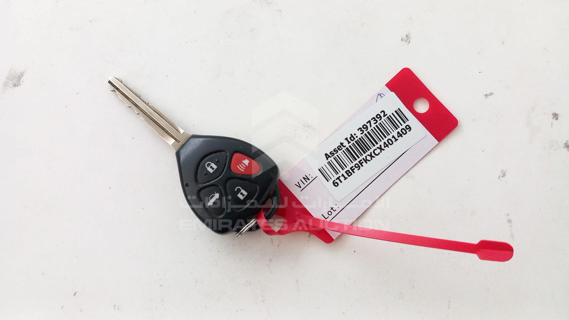 2012 TOYOTA CAMRY VIN: 6T1BF9FKXCX401409