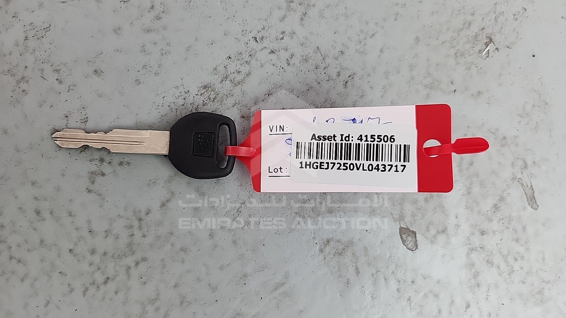 1997 HONDA CIVIC VIN: 1HGEJ7250VL043717