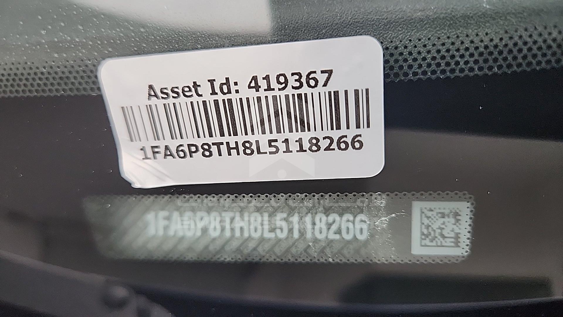 2020 FORD MUSTANG VIN: 1FA6P8TH8L5118266