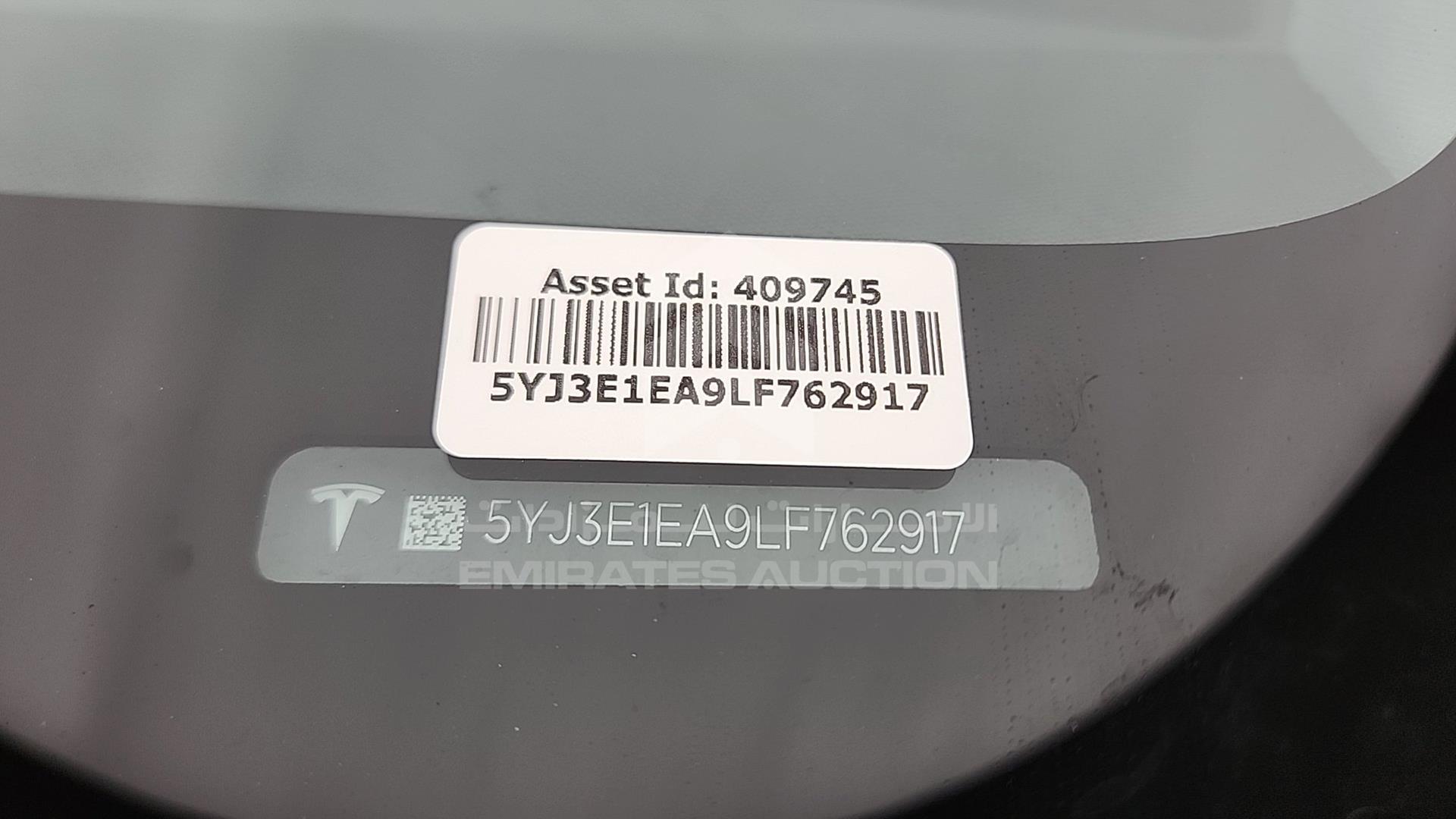 2020 TESLA MODEL 3 VIN: 5YJ3E1EA9LF762917