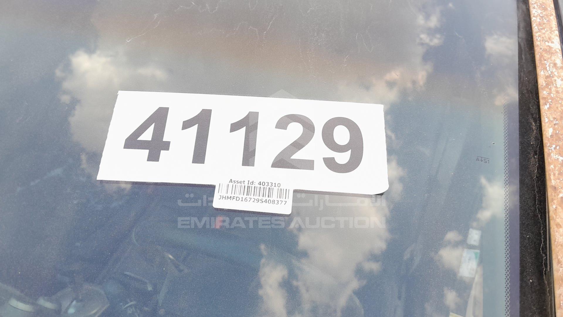 2009 HONDA CIVIC VIN: JHMFD16729S408377