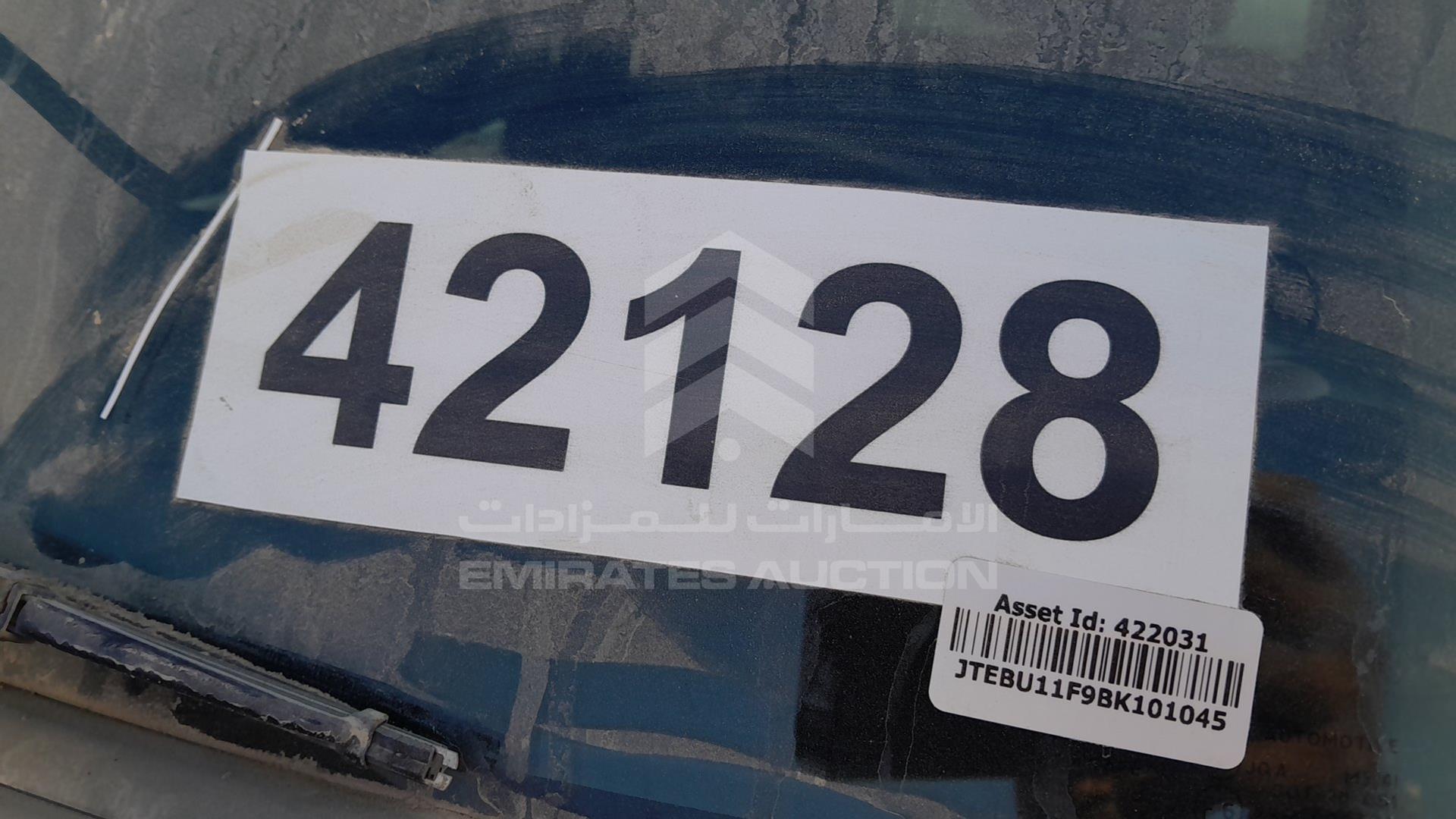 2011 TOYOTA FJ CRUISER VIN: JTEBU11F9BK101045